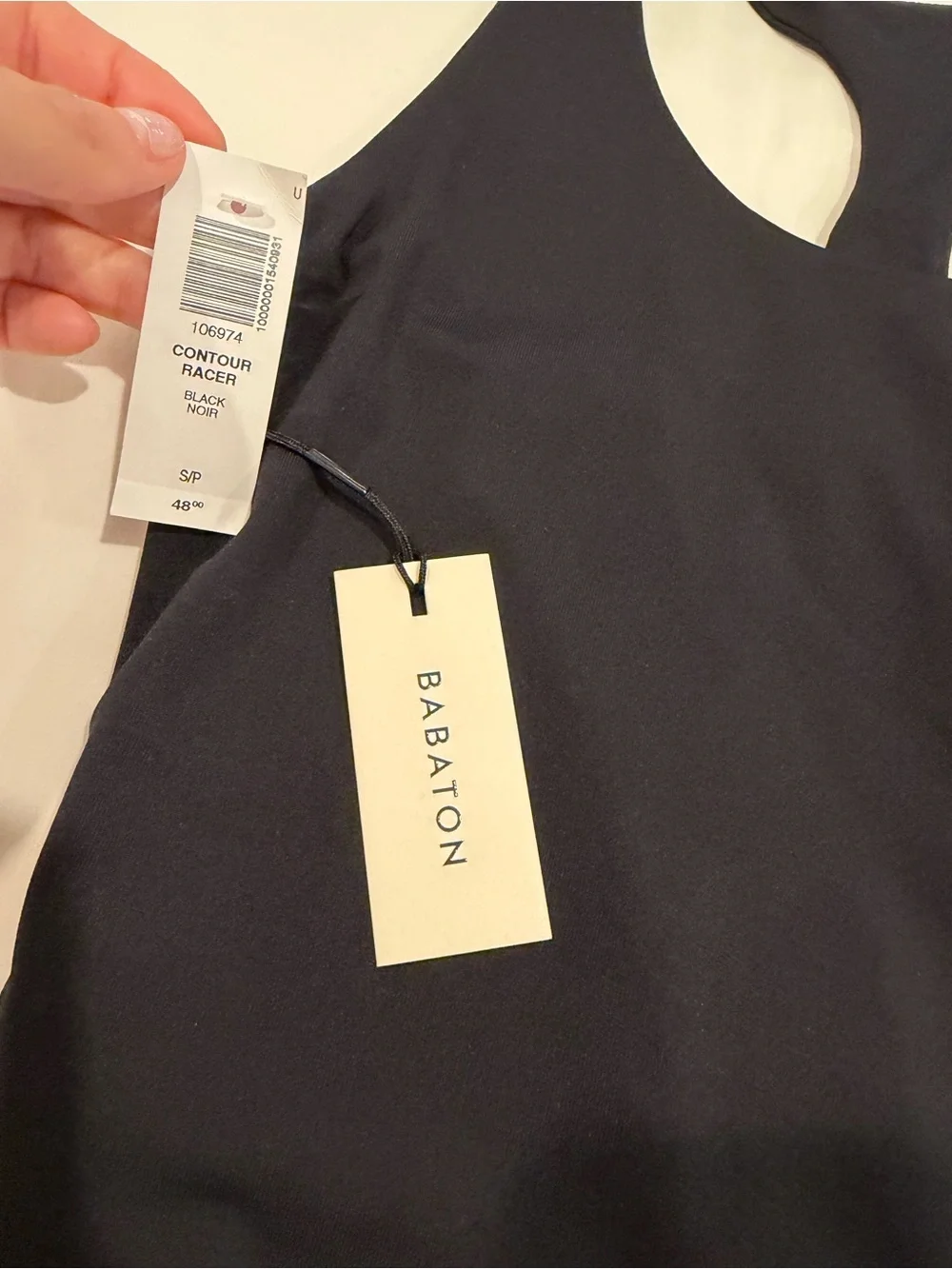 Aritzia Racerback Scoop Neck Bodysuit - Black - Picture 5 of 8